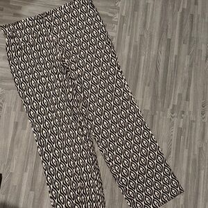 Yala Bamboo Dreams Geometric Black and Cream Pants